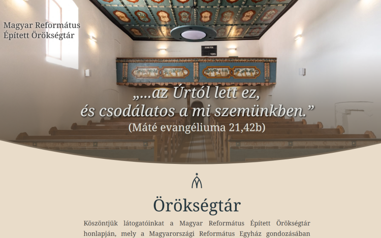 Elindult a református templomokat és műemlékeket bemutató Református Digitális Épített Örökségtár