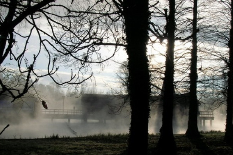 Elfolyó termálvízzel fűtik Hévízen a belvárosi lépcsősort